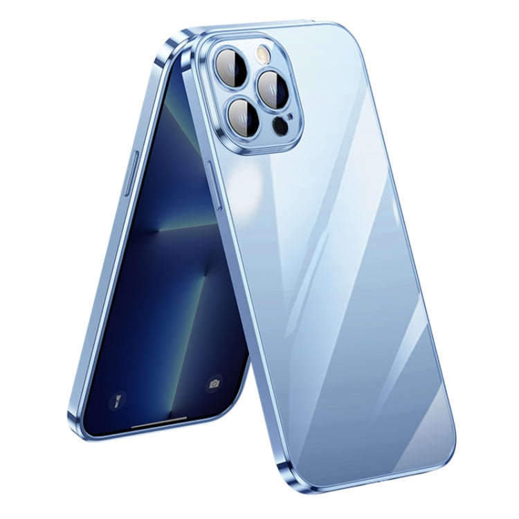 SULADA Lens Protector Plated Clear Case for iPhone 12 Pro in Sierra Blue