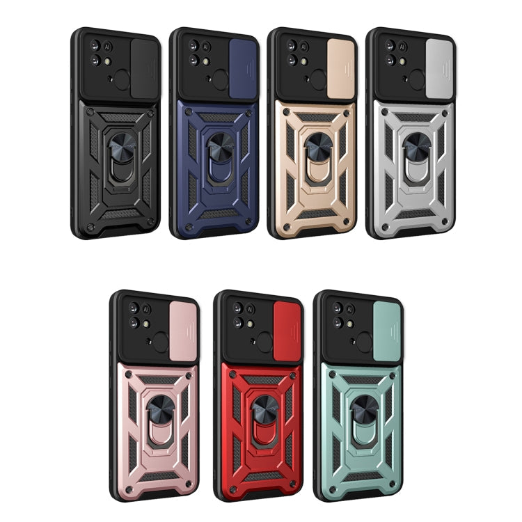 Sliding Camera Cover TPU+PC Phone Case for Xiaomi Redmi 10C 4G (Black)