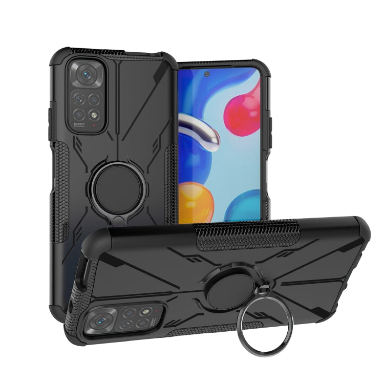 Shockproof Black Phone Case for Xiaomi Redmi Note 11/11S 4G Global