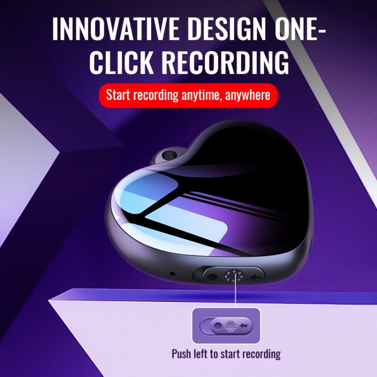 Smart HD Noise Reduction Voice Control Recording Pen - Q66 Heart Pendant (8GB)