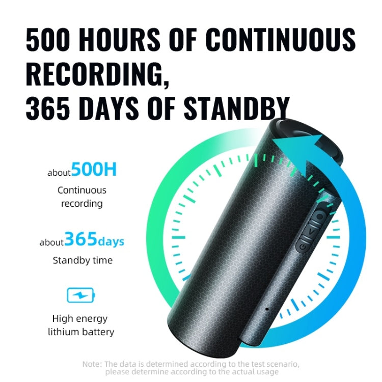 Smart HD Noise Reduction Voice Control Recording Pen with 8GB Capacity (Black)