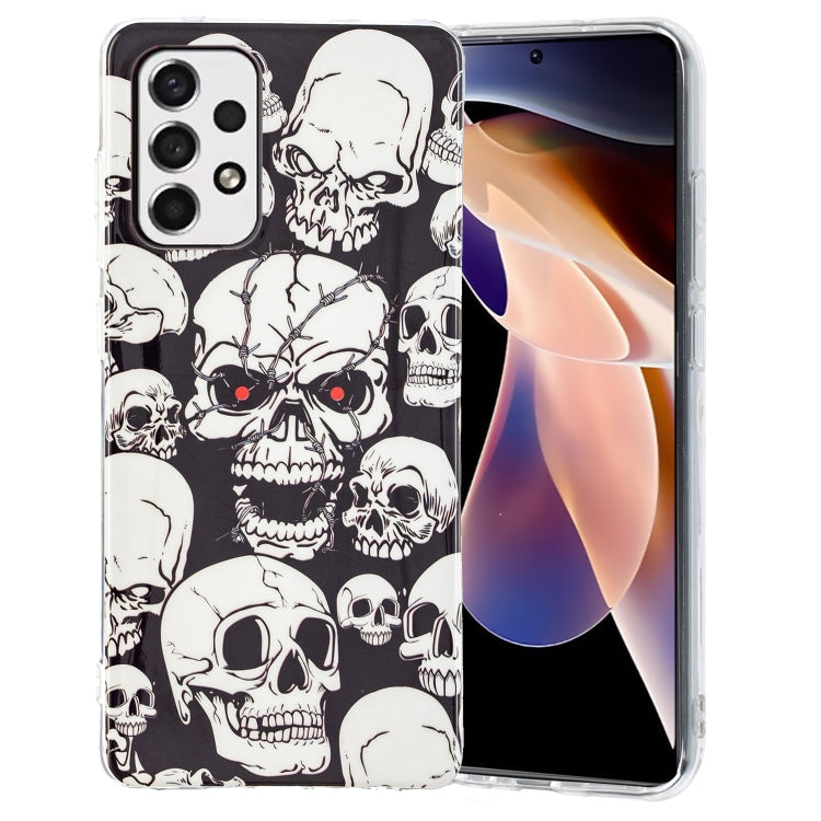 Luminous Skull Design Protective Phone Case for Samsung Galaxy A33 5G