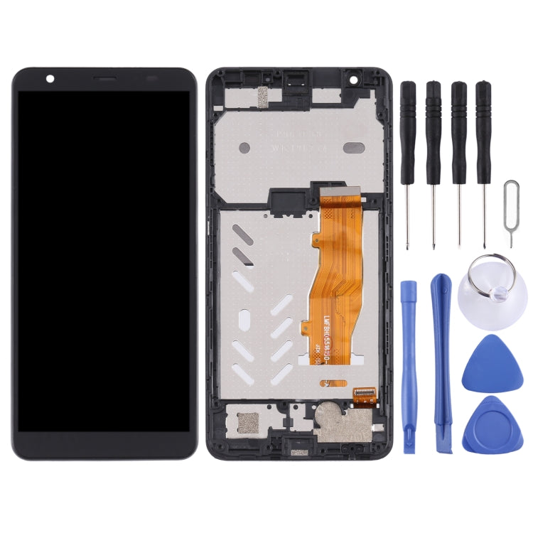 LCD Screen and Digitizer Full Assembly with Frame For ZTE Blade A5 2019 (Black) - Replacement and Installation Guide