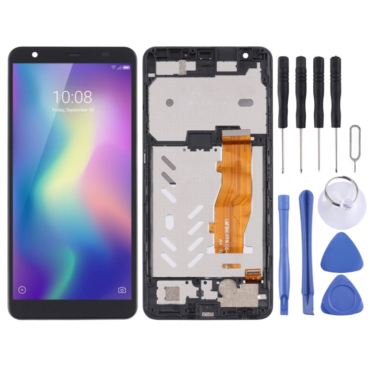 LCD Screen and Digitizer Full Assembly with Frame For ZTE Blade A5 2019 (Black) - Replacement and Installation Guide