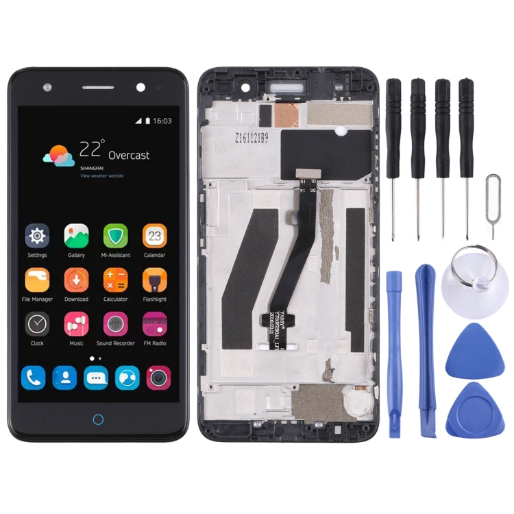 LCD Display and Touch Screen Assembly with Frame for ZTE Blade V7 Lite/V6 Plus (Black)