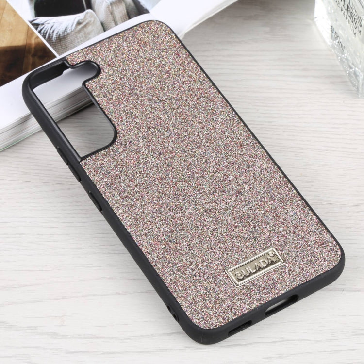 SULADA Shockproof TPU + Handmade Leather Phone Case for Samsung Galaxy S22 5G (Colorful)