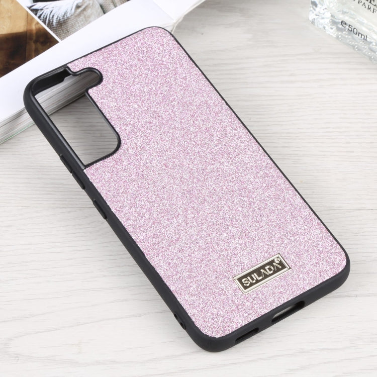 Purple Shockproof TPU and Leather Phone Case for Samsung Galaxy S22 5G