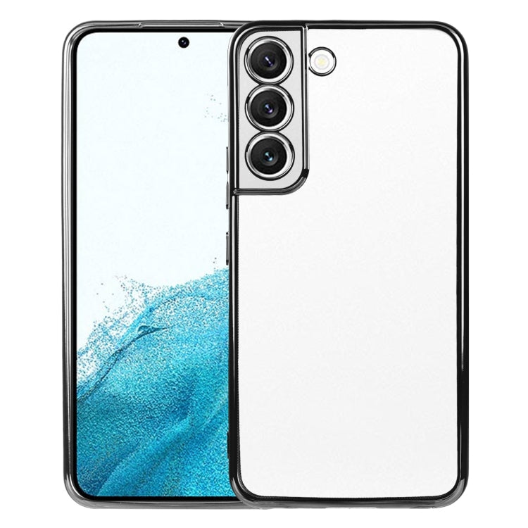 SULADA Elastic Silicone Edge + TPU Phone Case for Samsung Galaxy S22 5G (Black)