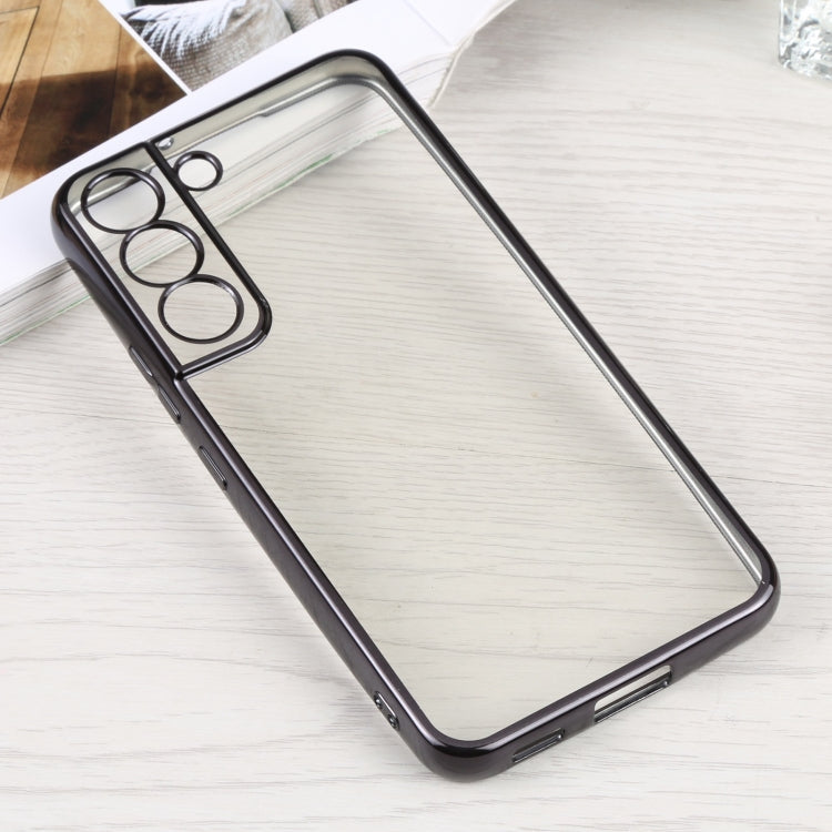 SULADA Elastic Silicone Edge + TPU Phone Case for Samsung Galaxy S22 5G (Black)
