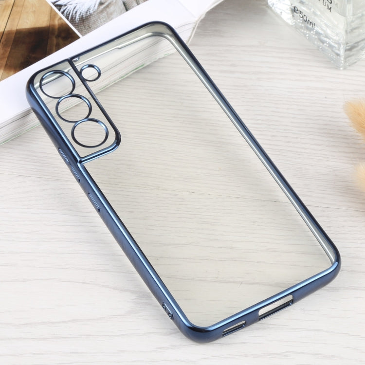 SULADA Blue Silicone Edge + TPU Phone Case for Samsung Galaxy S22 5G