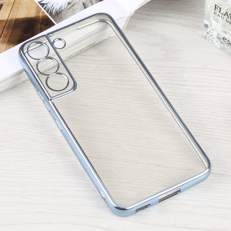 SULADA Elastic Silicone Edge + TPU Phone Case for Samsung Galaxy S22 5G (Sierra Blue)