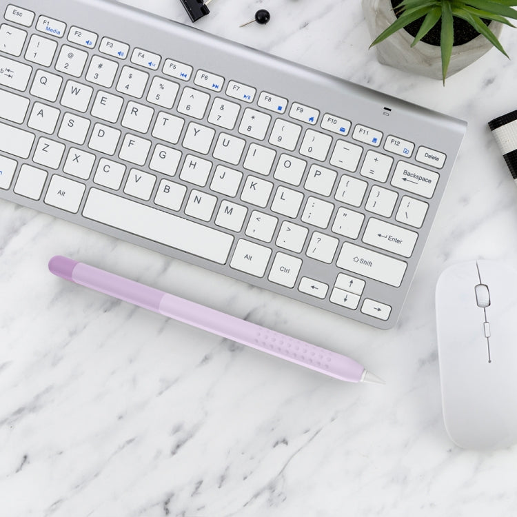 DUX DUCIS Rainbow Gradient Silicone Stylus Protective Case for Apple Pencil 2 - Gradient Purple