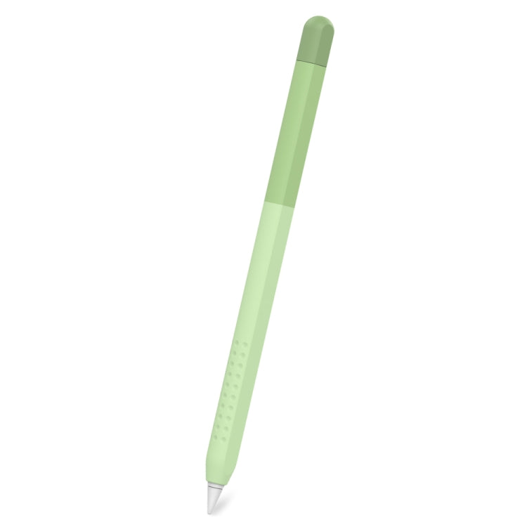 DUX DUCIS Rainbow Gradient Silicone Stylus Protective Case for Apple Pencil 2 (Gradient Green)