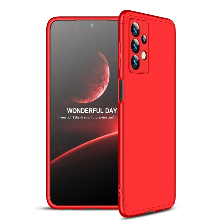 GKK Three Stage Splicing Full Coverage PC Phone Case for Samsung Galaxy A13 4G (Red)