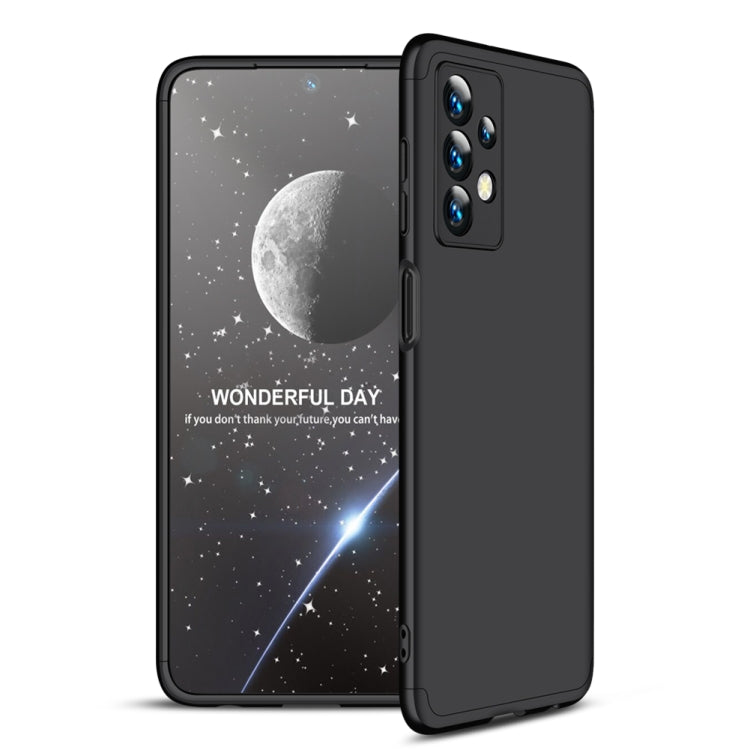 GKK Three Stage Splicing Full Coverage PC Phone Case for Samsung Galaxy A23 (Black)