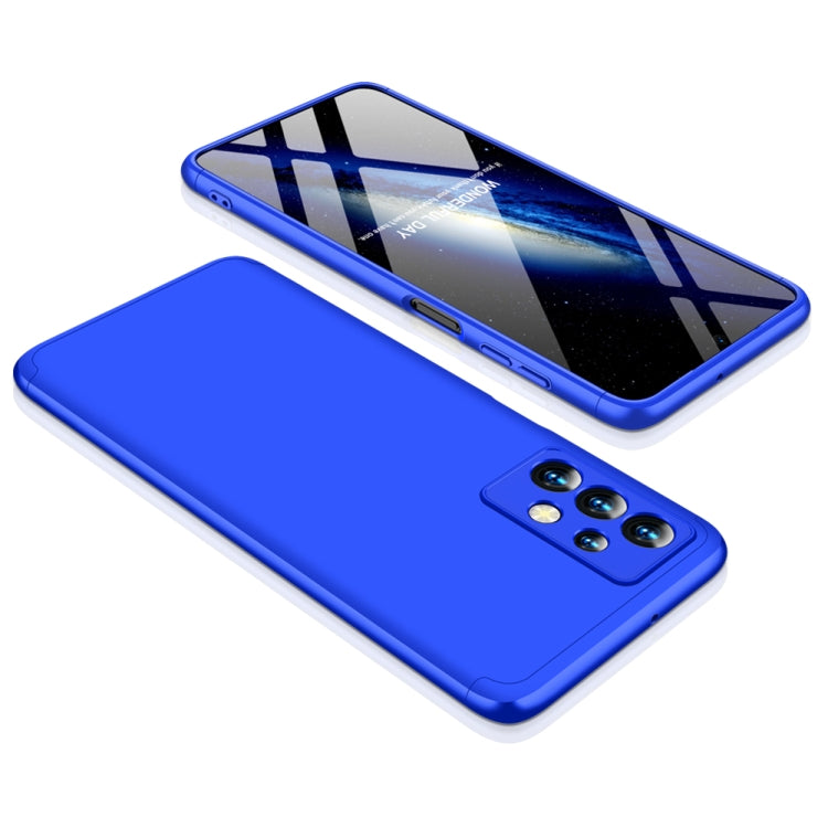 Blue Three Stage Splicing Full Coverage PC Phone Case for Samsung Galaxy A23 GKK