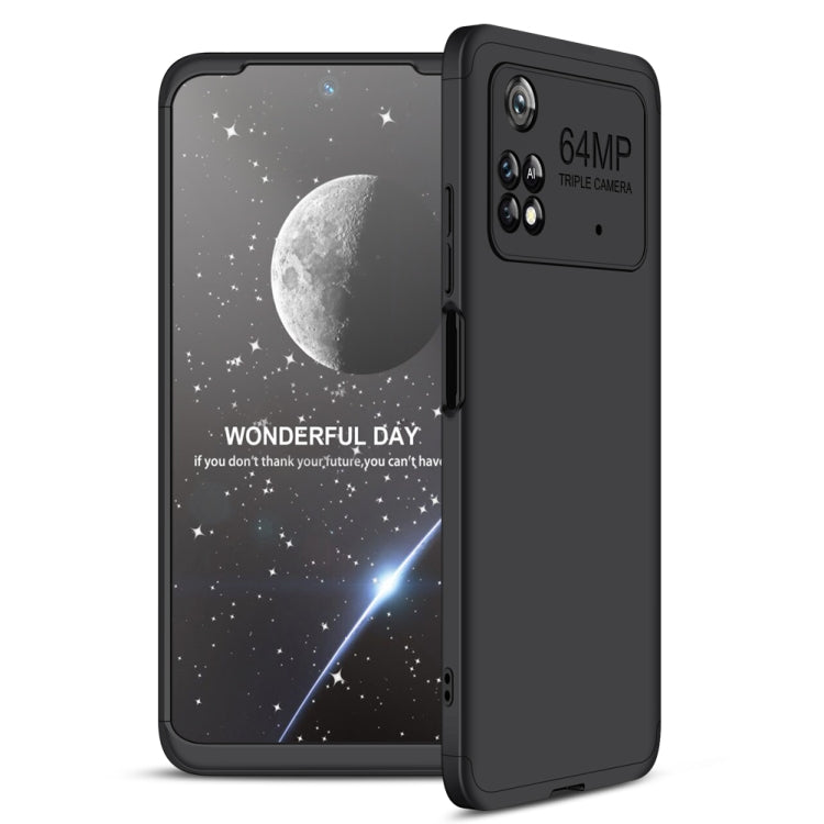 Xiaomi Poco M4 Pro GKK Three Stage Splicing PC Phone Case - Black