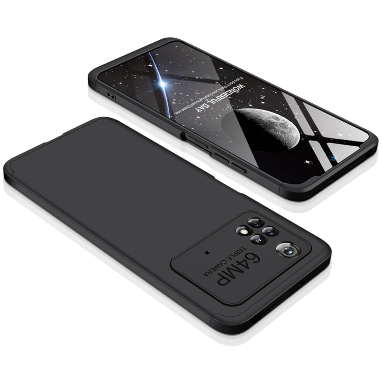 Xiaomi Poco M4 Pro GKK Three Stage Splicing PC Phone Case - Black