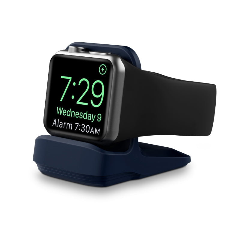Silicone Charging Holder for Apple Watch(Midnight Blue)