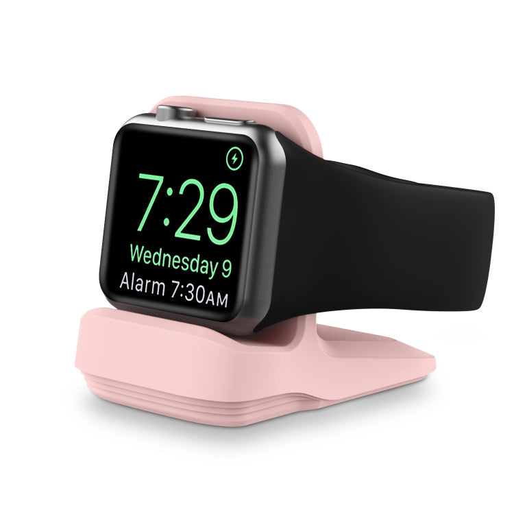Silicone Charging Holder for Apple Watch(Pink)