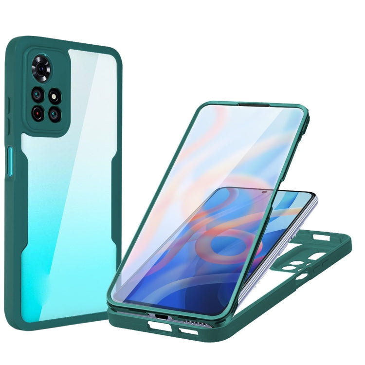 360 Degrees Full Coverage Phone Case for Xiaomi Redmi Note 11 (Green)