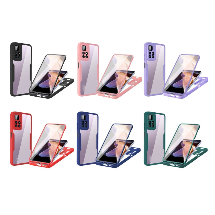 360 Degrees Full Coverage Phone Case for Xiaomi Redmi Note 11 (Green)