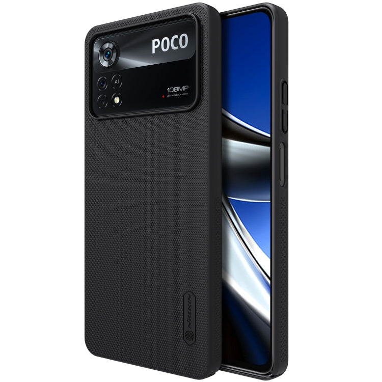 NILLKIN Frosted PC Phone Case for Xiaomi Poco X4 Pro 5G in Black