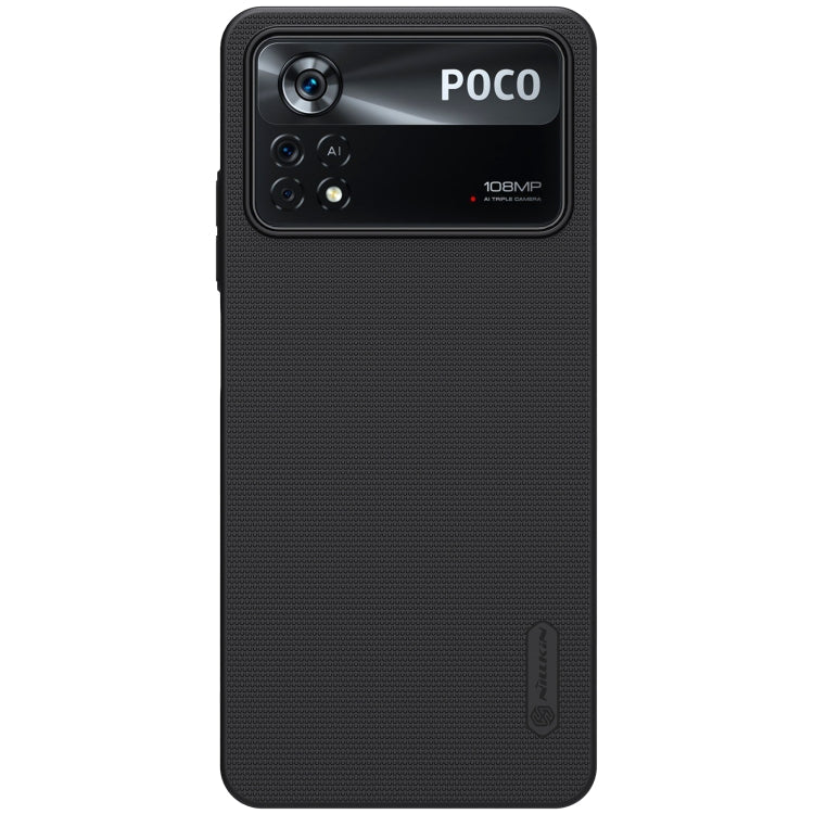 NILLKIN Frosted PC Phone Case for Xiaomi Poco X4 Pro 5G in Black