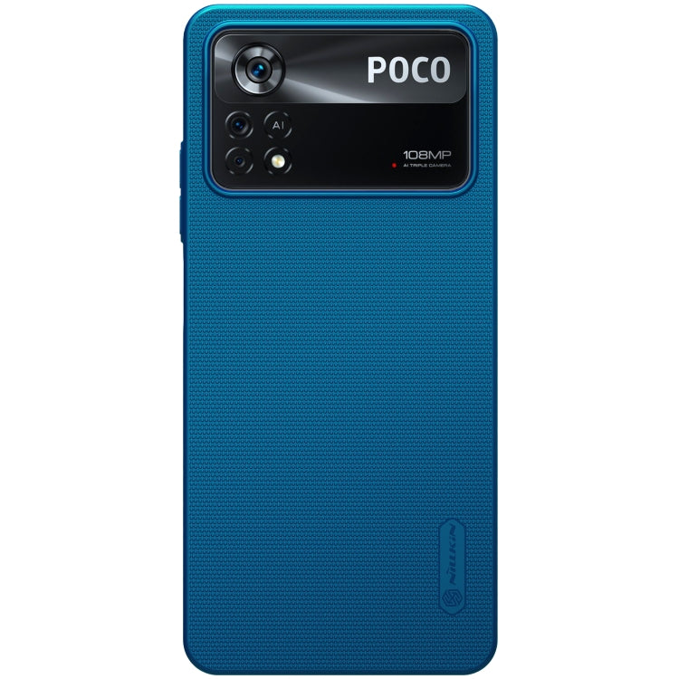 Nillkin Frosted PC Phone Case for Xiaomi Poco X4 Pro 5G - Blue