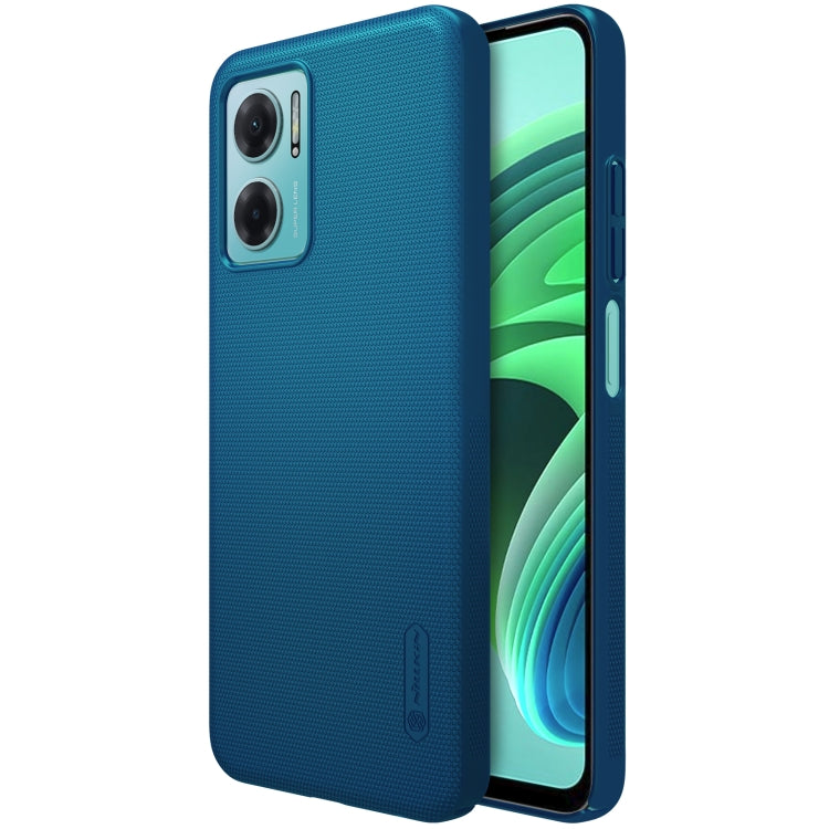 NILLKIN Frosted PC Phone Case for Xiaomi Redmi Note 11E/Redmi 10 5G (Blue)