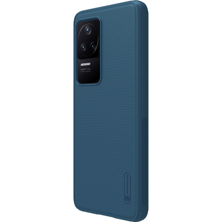 NILLKIN Frosted Shield Pro PC + TPU Phone Case for Xiaomi Redmi K40S (Blue)