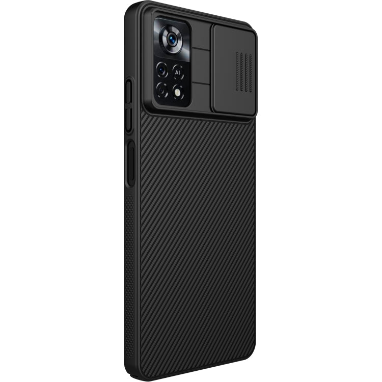 NILLKIN Black Mirror Series Camshield PC Phone Case for Xiaomi Poco X4 Pro 5G in Black Color
