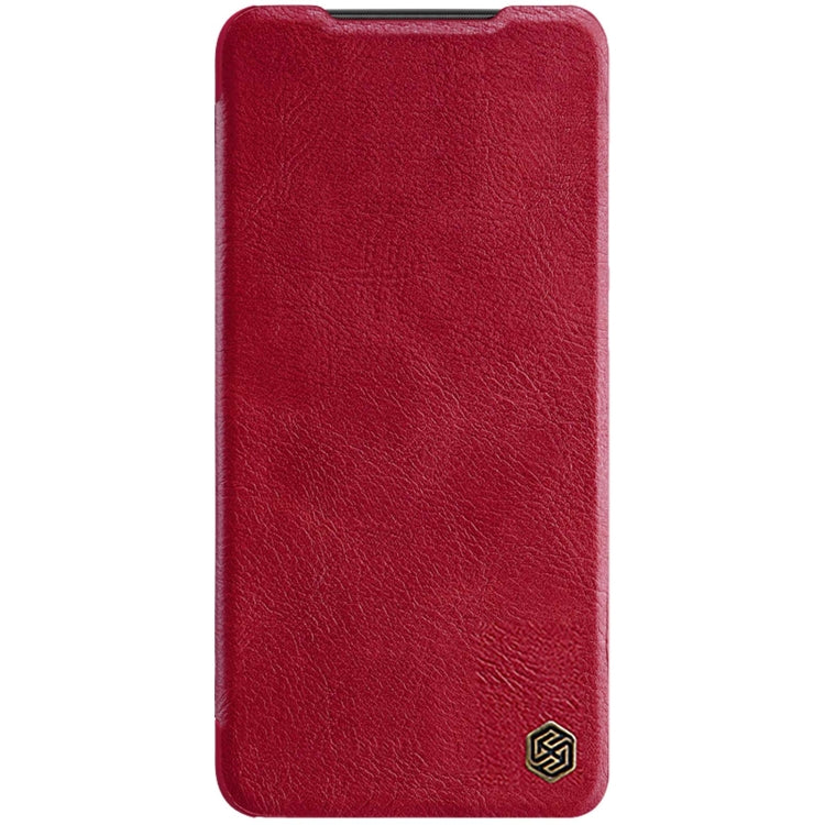 NILLKIN QIN Series Crazy Horse Texture Leather Case for Xiaomi Redmi Note 11 Global (Red)