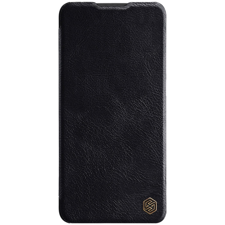 NILLKIN QIN Series Pro Leather Phone Case for Xiaomi Poco X4 Pro 5G with Sliding Camera Cover - Black