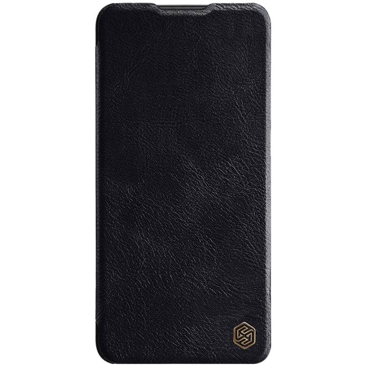 NILLKIN QIN Series Pro Sliding Camera Cover Leather Phone Case for Xiaomi Redmi K50 / K50 Pro (Black)