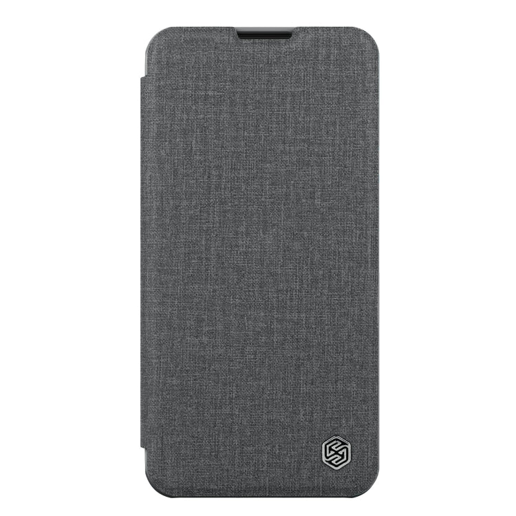NILLKIN QIN Series Pro Sliding Camera Cover Leather Phone Case for iPhone 13 Pro (Grey)