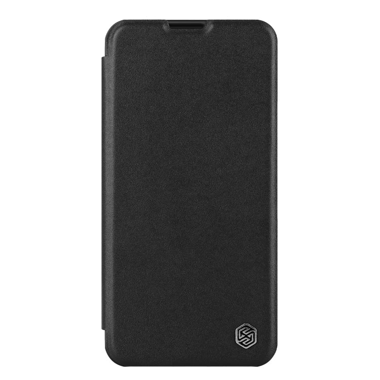 NILLKIN QIN Series Pro Sliding Camera Cover Leather Phone Case for iPhone 13 Pro Max (Black)