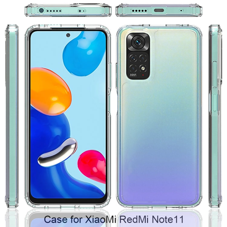 Scratchproof TPU + Acrylic Protective Phone Case for Xiaomi Redmi Note 11 Global/Redmi Note 11S (Transparent)