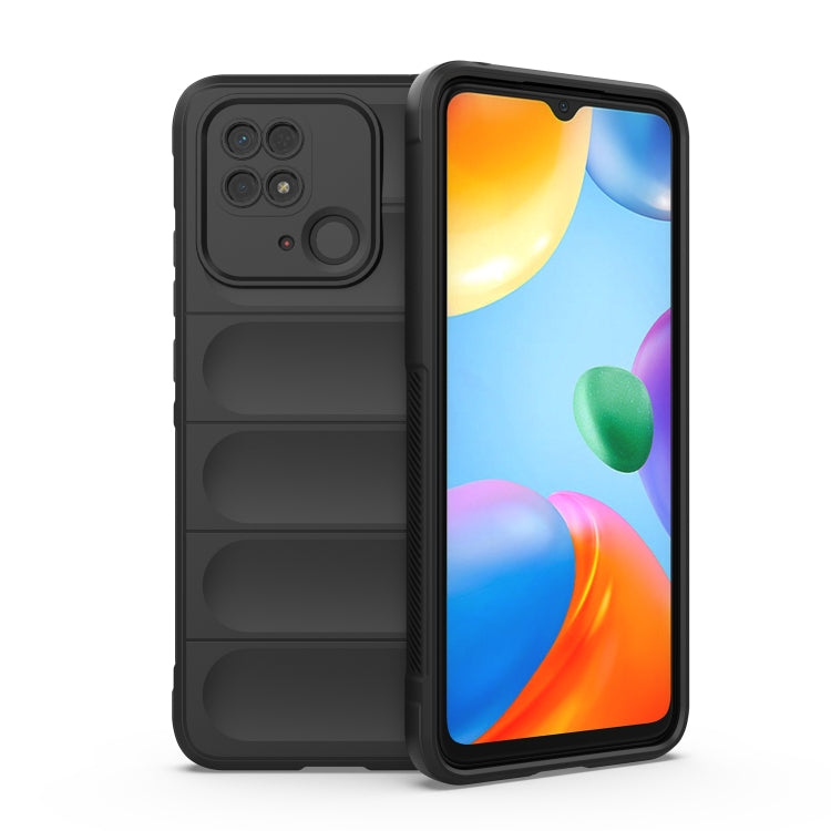 Xiaomi Redmi 10C Magic Shield TPU + Flannel Phone Case (Black)