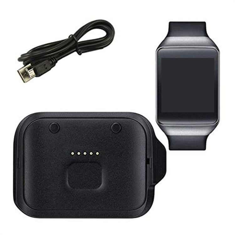 Black Charger Base for Galaxy Gear Live R382 SM-R382 with Enhanced Safety and Fast Charging