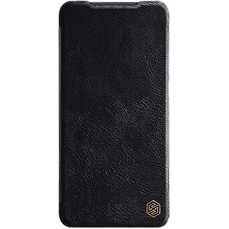 Xiaomi Redmi Note 11S NILLKIN QIN Series Leather Case in Classic Black with Crazy Horse Texture