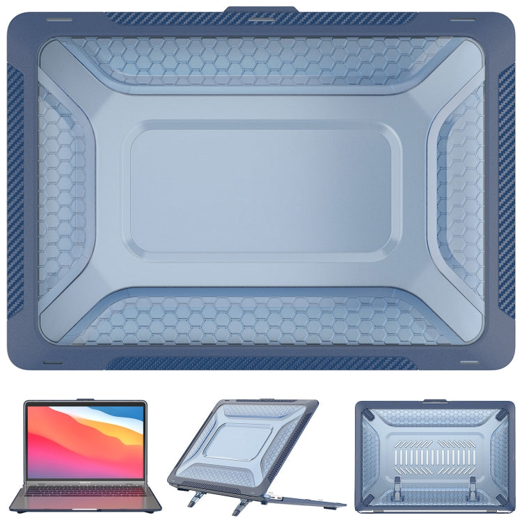 TPU + PC Laptop Protective Case for MacBook Air 13.3 inch 2020 / 2018 in Sapphire Blue
