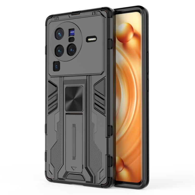 Supersonic Black Shock-Proof Phone Case for vivo X80 Pro