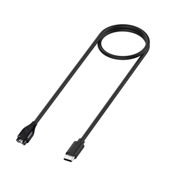 Charging Cable for Garmin Smartwatches - Type-C/USB-C, 1m Length (Black)