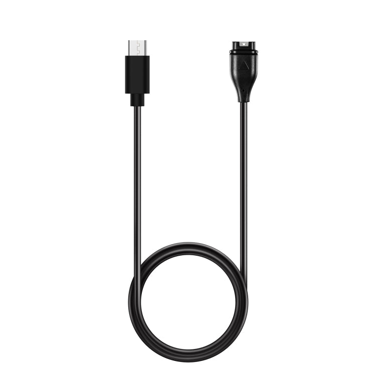 Charging Cable for Garmin Smartwatches - Type-C/USB-C, 1m Length (Black)
