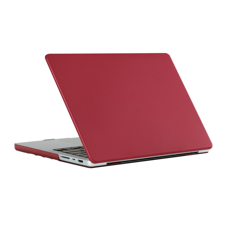 Red Dot Texture Double Sided Laptop Case for MacBook Pro 16.2 inch A2485 2021