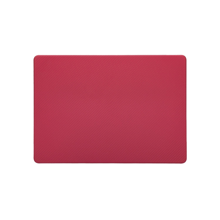 Red Carbon Fiber Textured Laptop Protective Case for MacBook Pro 16.2 inch A2485 2021
