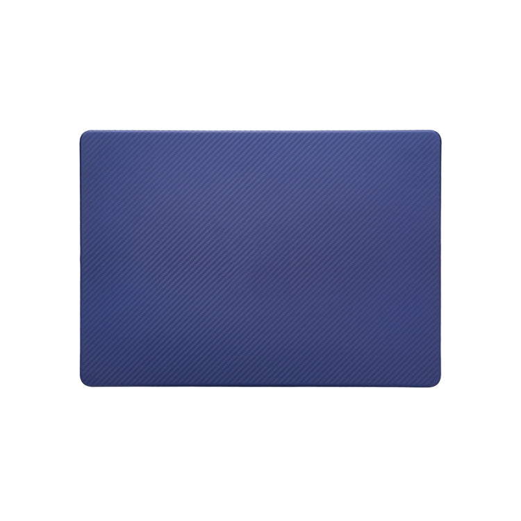Blue Carbon Fiber Textured Plastic Laptop Protective Case for MacBook Pro 16.2 inch A2485 2021