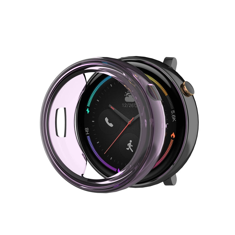 Transparent Purple TPU Watch Case for Amazfit 2