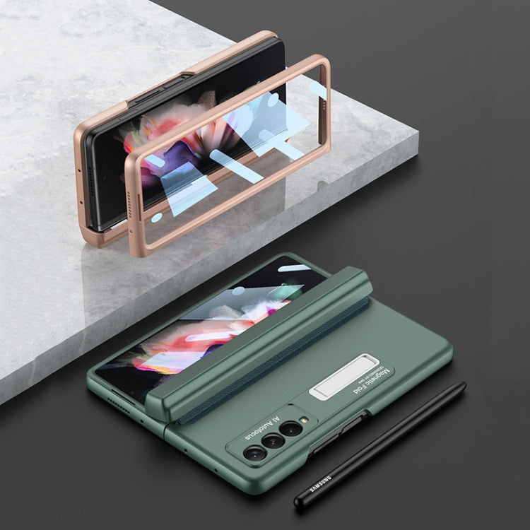 Samsung Galaxy Z Fold3 5G GKK Silver Flip Case with Magnetic Stand and Pen Box